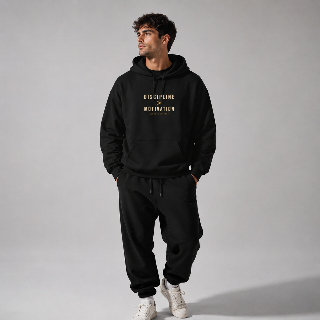 Discipline > Motivation Hoodie