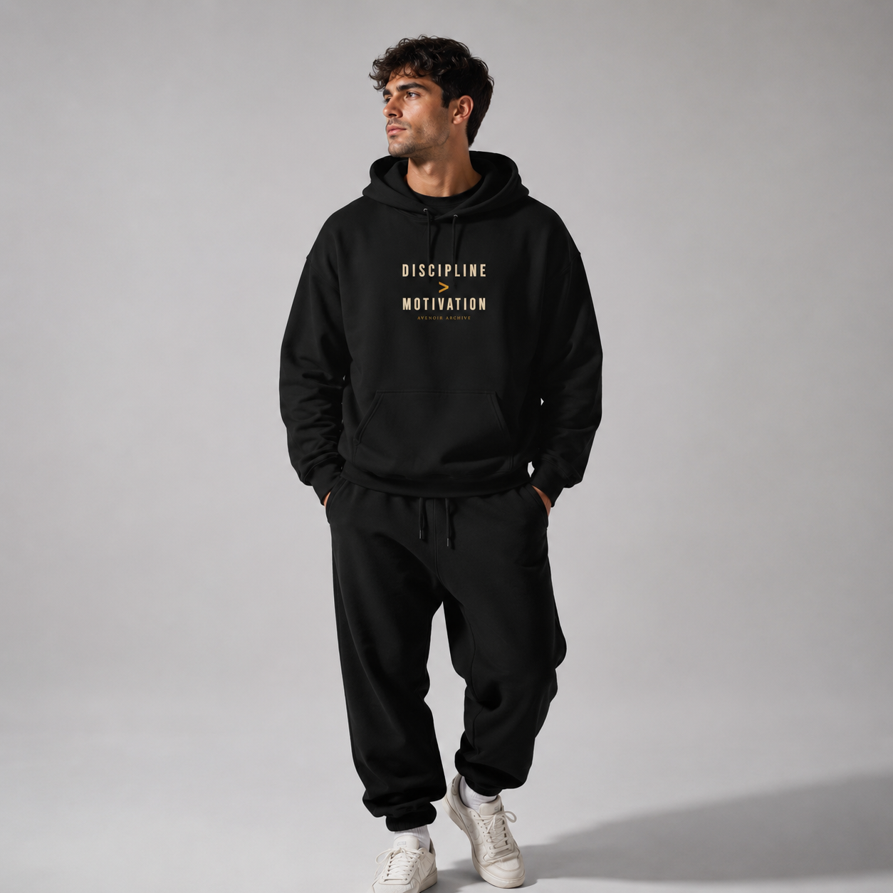 Discipline > Motivation Hoodie