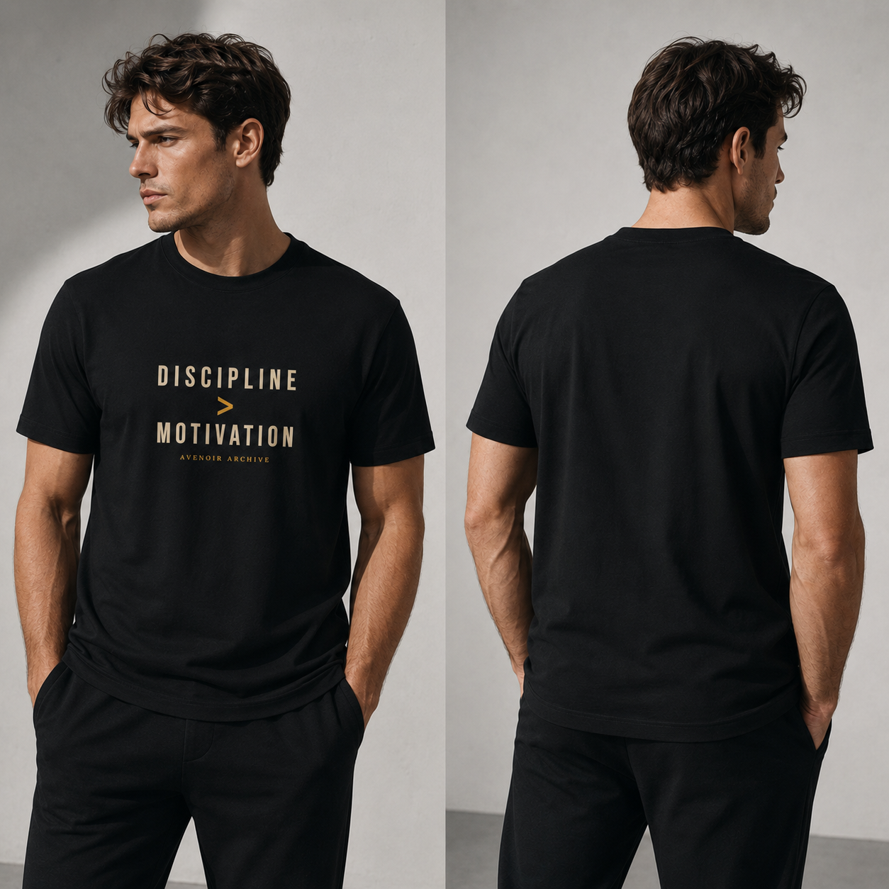 Discipline > Motivation Oversized Tee